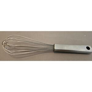 Figmint Stainless Steel Whisk w/Silver Handle - Whipping, Balloon, 9" - used